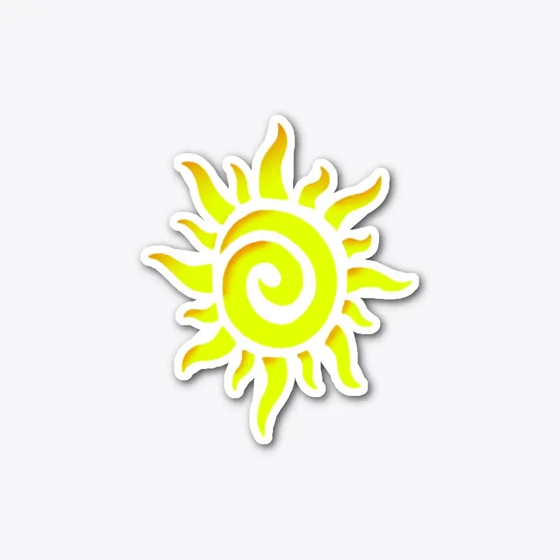 Fiery SunGod Sticker